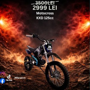 Cross Bike Dirtbike125 CC KXD manual 4 trepte roti 17”14" albastru 607