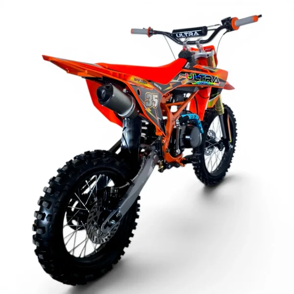 Cross 125cc, Ultra cu sa in design negru-portocaliu ❤️ Alfarad.ro