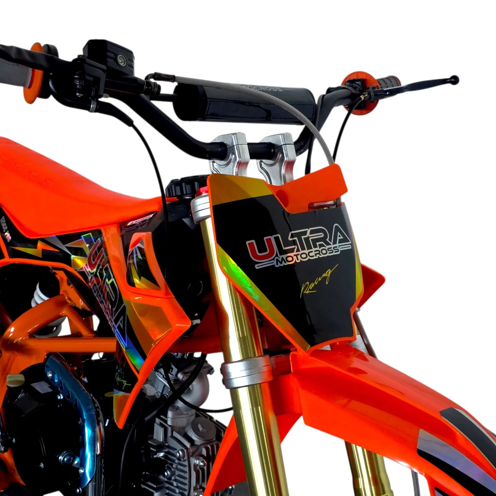Cross 125cc, Ultra cu sa in design negru-portocaliu ❤️ Alfarad.ro