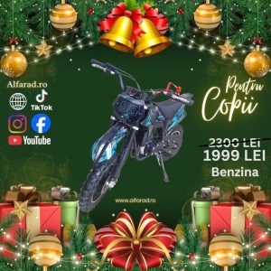 Motocross copii 50cc KXD ProGermany 703B 4Timpi Albastru