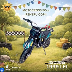 Motocross copii 50cc KXD ProGermany 703B 4Timpi Albastru