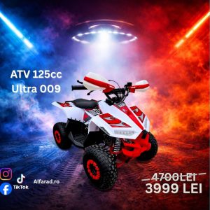 ATV 125cc Ultra Mud Hawk Automat pentru copii Rosu 009