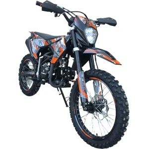 Cross 150cc, Alfarad T6S, far LED, pornire la buton si kickstart, cutie de viteza în 4 trepte, roti 19-16, Portocaliu