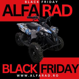 ATV-copii, KXD Pro-Renegate 3A, Pornire e-start si demaror, Cutie de viteza automata 1, Motor in 2 timpi, Roti-6 inch, albastru grafiti