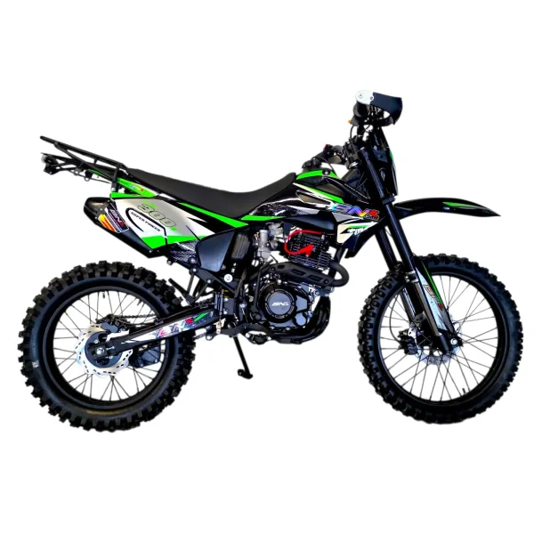 Chico⭐︎ Motocross BNK 300cc 4 Timpi 2 Locuri 21/18 inch Verde - Alfarad