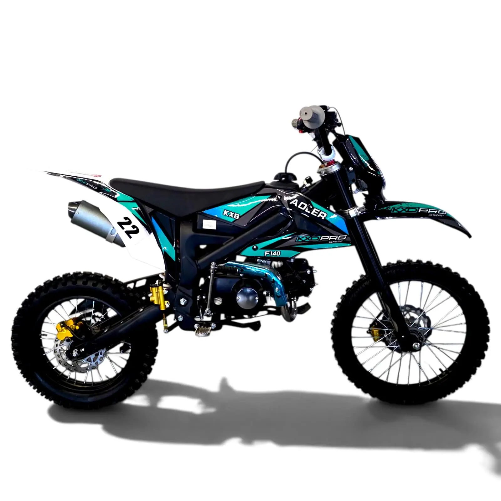 Cross KXD Pro Germany Adler 140cc Manual 4 Timpi Turcoaz - Alfarad