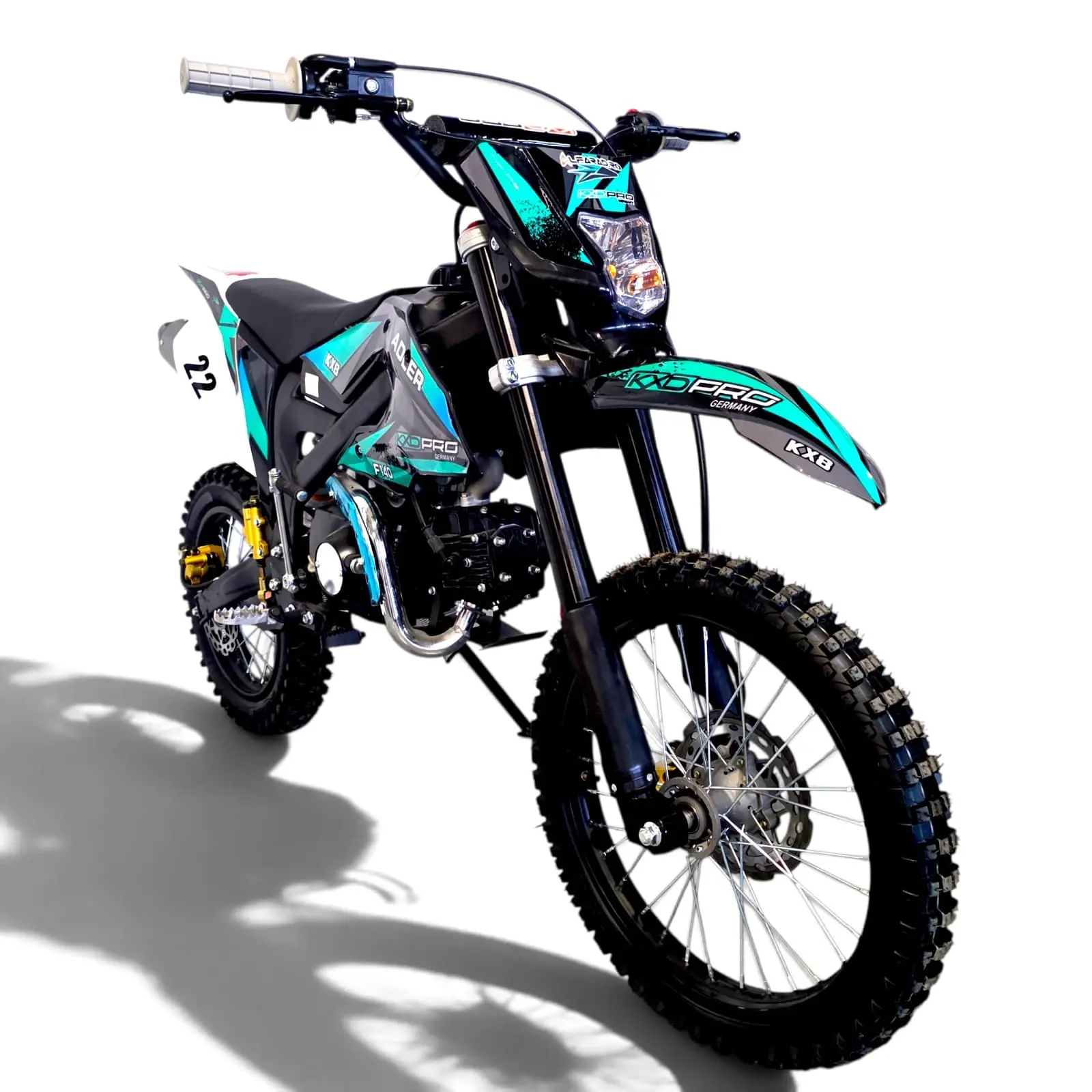 Cross KXD Pro Germany Adler 140cc Manual 4 Timpi Turcoaz - Alfarad