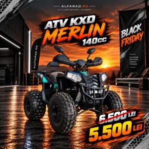 ATV Quad 140cc KXD Germany full options turcoaz albastru Commander/Merlin 007