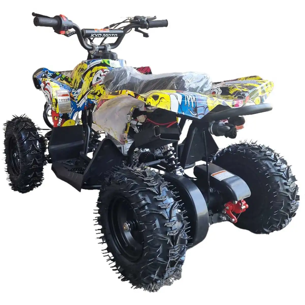 ATV-copii-KXD-Pro-Renegate-3A-e-start-automata1-2timpi-6inch-galben-grafiti-3 ATV-copii-KXD-Pro-Renegate-3A-e-start-automata1-2timpi-6inch-galben-grafiti-3